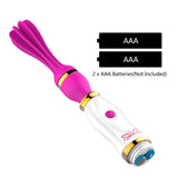 AV Stick Masturbator for Woman Tongue Licking Vibrator G-Point Stimulator 360 Degree Rotation 12 Speed