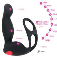 9 Mode Prostate Stimulator Butt Plug Massager Anal Vibrator Delay Ejaculation for men