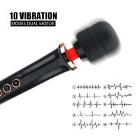 10 Frequency Magic Clit Stimulator Vibrator AV Stick Wand Body Massager Lesbian Vagina Vibrator for Women