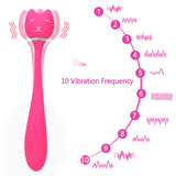 Bendable Vibrator 10 Mode Magic Wand Massager Masturbation for Women Clitoris Stimulation