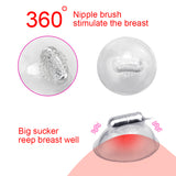 Tongue Lick Nipple Suction Cups Vibrator Breast Enlarge Massager Nipple Sucker for Woman Electric Breast Pump