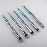 5Pcs Eye Brush Mini Diamond Makeup Brush Set Eye Shadow Lip Eyebrow Brushes High Quality Professional Lip Eyeliner Tools