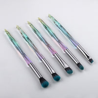 5Pcs Eye Brush Mini Diamond Makeup Brush Set Eye Shadow Lip Eyebrow Brushes High Quality Professional Lip Eyeliner Tools