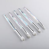 5Pcs Eye Brush Mini Diamond Makeup Brush Set Eye Shadow Lip Eyebrow Brushes High Quality Professional Lip Eyeliner Tools