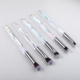 5Pcs Eye Brush Mini Diamond Makeup Brush Set Eye Shadow Lip Eyebrow Brushes High Quality Professional Lip Eyeliner Tools