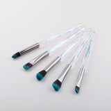 5Pcs Eye Brush Mini Diamond Makeup Brush Set Eye Shadow Lip Eyebrow Brushes High Quality Professional Lip Eyeliner Tools