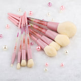 8Pcs Colorful Professional Makeup Brush Set Kit Eyeliner Eye Shadow Brush Set Face Powder Brush Beauty Tools