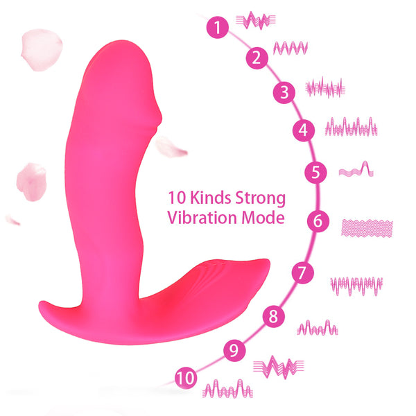 Heating Vibrator Vaginal Massage Wearable Dildo Clitoris Stimulator 10 Mode Remote and Voice Control for Woman