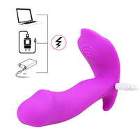 Heating Vibrator Vaginal Massage Wearable Dildo Clitoris Stimulator 10 Mode Remote and Voice Control for Woman