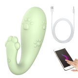 8 Frequency Silicone Vibrator Wireless Remote control APP Bluetooth Connect Monster Pub Vibrator for Women