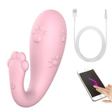 8 Frequency Silicone Vibrator Wireless Remote control APP Bluetooth Connect Monster Pub Vibrator for Women