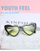 Cat Eye Love Sunglasses Women Heart Sun Glasses Female UV400