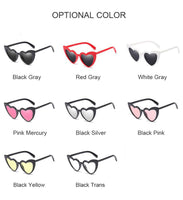 Cat Eye Love Sunglasses Women Heart Sun Glasses Female UV400