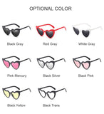 Cat Eye Love Sunglasses Women Heart Sun Glasses Female UV400