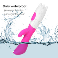 Dual Vibration Clitoris Stimulation Vibrator Masturbation Dildo for Women Vagina Massager