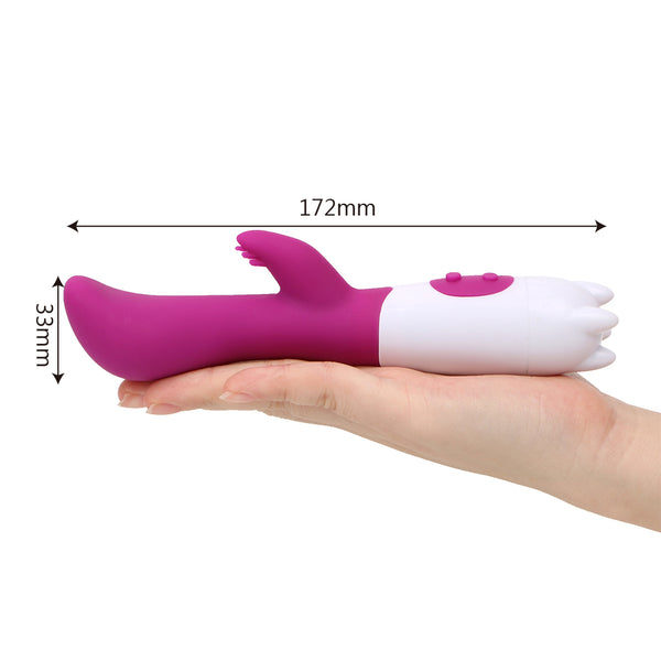 Dual Vibration Clitoris Stimulation Vibrator Masturbation Dildo for Women Vagina Massager
