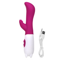Dual Vibration Clitoris Stimulation Vibrator Masturbation Dildo for Women Vagina Massager