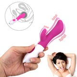 Dual Vibration Clitoris Stimulation Vibrator Masturbation Dildo for Women Vagina Massager