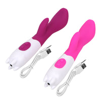 Dual Vibration Clitoris Stimulation Vibrator Masturbation Dildo for Women Vagina Massager