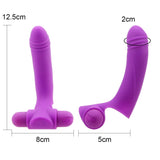 With 10 Powerful Vibration Masturbator for Women Finger Sleeve Vibrator Clitoris Stimulator Vaginal Massager