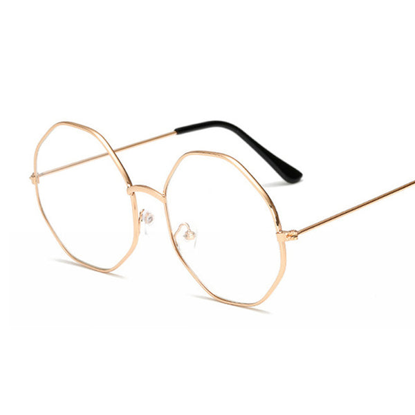 Round Classic Clear Glasses Gold Frame Vintage Glasses Women Men Optical Eyeglasses Transparent Clear Oculos