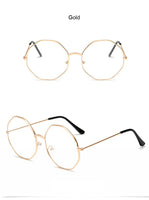 Round Classic Clear Glasses Gold Frame Vintage Glasses Women Men Optical Eyeglasses Transparent Clear Oculos