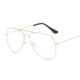 Classic Clear Glasses Gold Frame Vintage Glasses Women Men Optical Aviation Eyeglasses Transparent Clear Oculos