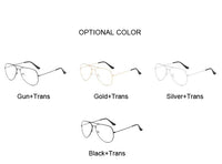 Classic Clear Glasses Gold Frame Vintage Glasses Women Men Optical Aviation Eyeglasses Transparent Clear Oculos