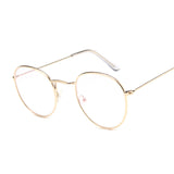 Fashion Vintage Clear Lens Pink Glasses Women Nerd Eyewear Retro Metal Frame Eyeglasses Black Small Round Circle Eye Glasses