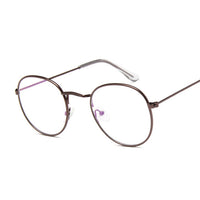 Fashion Vintage Clear Lens Pink Glasses Women Nerd Eyewear Retro Metal Frame Eyeglasses Black Small Round Circle Eye Glasses