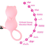 10 Speeds Electric Vaginal Balls Intimate Toys Cat Wireless Remote Control G-spot Vibrator Vibrating Egg Jumping