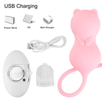 10 Speeds Electric Vaginal Balls Intimate Toys Cat Wireless Remote Control G-spot Vibrator Vibrating Egg Jumping