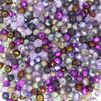 Pink Multicolor 4*6mm 50pcs  Rondelle Austria faceted Crystal Glass Beads Loose Spacer Round Beads for Jewelry Making