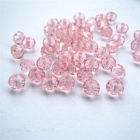 Pink Multicolor 4*6mm 50pcs  Rondelle Austria faceted Crystal Glass Beads Loose Spacer Round Beads for Jewelry Making