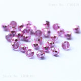 Pink Multicolor 4*6mm 50pcs  Rondelle Austria faceted Crystal Glass Beads Loose Spacer Round Beads for Jewelry Making