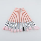 Makeup Brush Set 12pcs Professional Eye Shadow Eyeliner Eyelash Eyebrow Mascara Edge Control Brushes Set Tools Kit