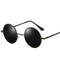 Retro Punk Round Polarized Sunglasses Men Women Round Metal Frame Sun Glasses UV400