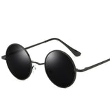 Retro Punk Round Polarized Sunglasses Men Women Round Metal Frame Sun Glasses UV400