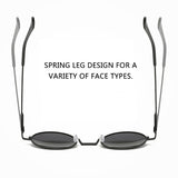 Retro Punk Round Polarized Sunglasses Men Women Round Metal Frame Sun Glasses UV400