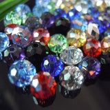 1mm,2mm,3*4mm,4*6mm,6*8mm,8*10mm,10*12mm Austria faceted Crystal Glass Beads Loose Spacer Round Beads for Jewelry Making