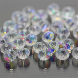 1mm,2mm,3*4mm,4*6mm,6*8mm,8*10mm,10*12mm Austria faceted Crystal Glass Beads Loose Spacer Round Beads for Jewelry Making