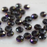 1mm,2mm,3*4mm,4*6mm,6*8mm,8*10mm,10*12mm Austria faceted Crystal Glass Beads Loose Spacer Round Beads for Jewelry Making