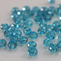 1mm,2mm,3*4mm,4*6mm,6*8mm,8*10mm,10*12mm Austria faceted Crystal Glass Beads Loose Spacer Round Beads for Jewelry Making