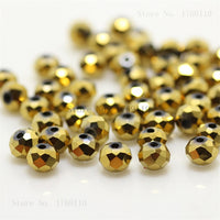 1mm,2mm,3*4mm,4*6mm,6*8mm,8*10mm,10*12mm Austria faceted Crystal Glass Beads Loose Spacer Round Beads for Jewelry Making