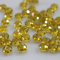 1mm,2mm,3*4mm,4*6mm,6*8mm,8*10mm,10*12mm Austria faceted Crystal Glass Beads Loose Spacer Round Beads for Jewelry Making