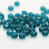 1mm,2mm,3*4mm,4*6mm,6*8mm,8*10mm,10*12mm Austria faceted Crystal Glass Beads Loose Spacer Round Beads for Jewelry Making