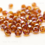 1mm,2mm,3*4mm,4*6mm,6*8mm,8*10mm,10*12mm Austria faceted Crystal Glass Beads Loose Spacer Round Beads for Jewelry Making