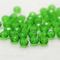 1mm,2mm,3*4mm,4*6mm,6*8mm,8*10mm,10*12mm Austria faceted Crystal Glass Beads Loose Spacer Round Beads for Jewelry Making