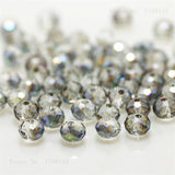 1mm,2mm,3*4mm,4*6mm,6*8mm,8*10mm,10*12mm Austria faceted Crystal Glass Beads Loose Spacer Round Beads for Jewelry Making