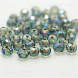 1mm,2mm,3*4mm,4*6mm,6*8mm,8*10mm,10*12mm Austria faceted Crystal Glass Beads Loose Spacer Round Beads for Jewelry Making